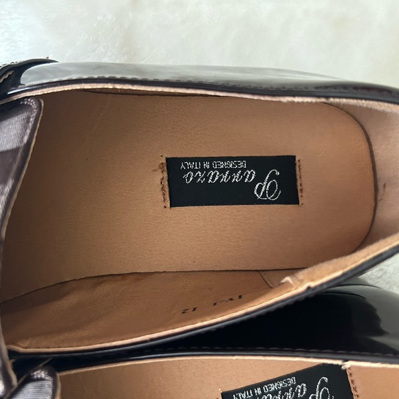 PARRAZO Men's Patent Slip-On Loafer Shoes Color Brown size 12 - Picture 6 of 7